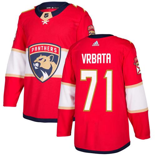 Adidas Panthers #71 Radim Vrbata Red Home Authentic Stitched NHL Jersey